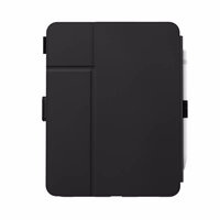 Speck Balance Folio – iPad 11" (2025) / 10.9" (2022) maciņš with MICROBAN Coating w/Magnet & statīvs up (melns)