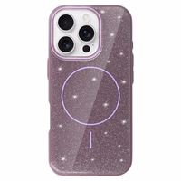 Magnētiskais Īpaši Plāns Spīdīgs viedtālruņa apvalks Iphone 14 Pro violeta