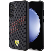 Ferrari Big SF Perforated viedtālruņa apvalks Samsung Galaxy S24+ - melns