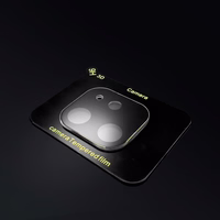 9H rūdīts stikls iPhone 15 Pro Wozinsky Full Camera stikls - melns