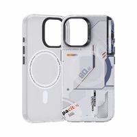 Benks Magnētiskais Mecha sērijas viedtālruņa apvalks Iphone 16 Plus balts