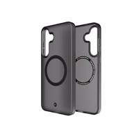 FORCELL F-PROTECT Leveli ar divu slāņu 4D tehnoloģiju, militārā nolaišanas pārbaude saderīgs ar MagSafe SAMSUNG S25 PLUS - dūmīgs melns