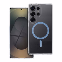 Drop Glue krāsains magnētiskais viedtālruņa apvalks, savietojams ar MagSafe, paredzēts SAMSUNG S25 ULTRA, gaiši zils