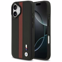 BMW M Perforated Stripe Logo Magnētiskais apvalks iPhone 17 - sarkans