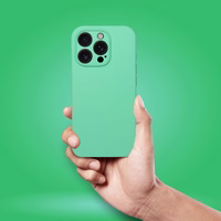 Silikona 2 mm viedtālruņa apvalks IPHONE 15 Pro Max, saderīgs ar MagSafe, piparmētru krāsas