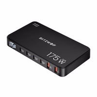 Blitzwolf BW-S30 6-in-1 uzlādes stacija 4xUSB-C + 2xUSB 175W