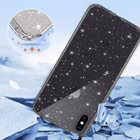 Crystal Glitter apvalks Iphone X/XS (5,8") sudraba