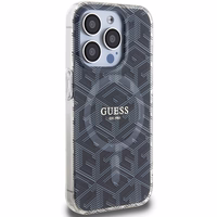 Guess IML GCube Magnētiskais apvalks iPhone 15 Pro - melns