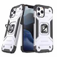 Wozinsky Ring Armor Case statīvs izturīgs viedtālruņa apvalks iPhone 13 mini sudraba