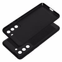 BREEZY viedtālruņa apvalks SAMSUNG S21 FE melns