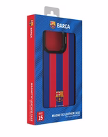 FC Barcelona Case iPhone 15 Pro Max Magnētiskais maciņš MagSafe OCFCBMCIP15PMBG BG