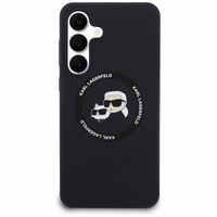 Karl Lagerfeld Silicone Karl & Choupette Heads MagSafe macins Samsung Galaxy S25 FE - melns