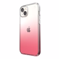 Speck Presidio Perfect-Clear + Ombre - iPhone 15 Plus / 14 Plus maciņš with MICROBAN Coating (Clear / Vintage Rose Fade)