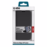 SBS Maks Smooth maciņš for Motorola Edge 60 Fusion with flap - melns
