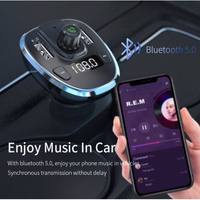 Auto lādētājs Essager "Dynamic" Sudrabs (lādētājs/ FM transmitter/ USB memory/ hands free)