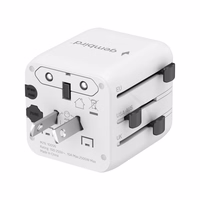Gembird TPA-INT-01-W Universal travel power adapter, balts