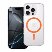 Drop Glue krāsains magnētiskais viedtālruņa apvalks, savietojams ar MagSafe, paredzēts IPHONE 13, oranžs