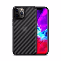 Crong Hybrid Carbon - iPhone 12 Pro Max maciņš (melns)
