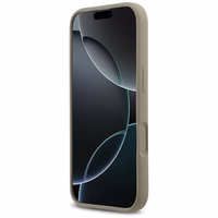 Guess Silikona lielais 4G uzraksts apvalks iPhone 17 - brūns