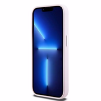 DKNY Liquid Silicone Small Metal Logo MagSafe Viedtālruņa apvalks iPhone 15 Pro - rozā (m)