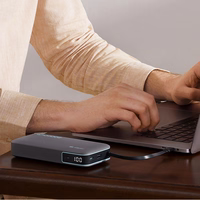 Cuktech CUKP200NGLDG 55W 20000mAh Portatīvais lādētājs ar iebūvētu USB-C kabeli - pelēks