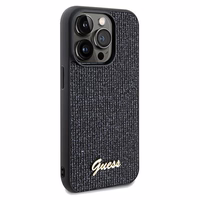 Guess Disco Metal Script viedtālruņa apvalks iPhone 13 Pro / 13 - melns