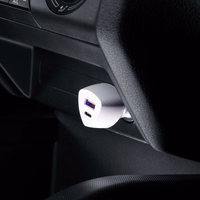 FORCELL F-ENERGY Carbon CC50-1A1C automašīnas lādētājs Type C + USB A PD QC3.0 3A 38W balts