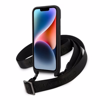 Karl Lagerfeld KLHCP14MSTKMK iPhone 14 Plus 6.7" melns/melns cietais apvalks Monogramma Ikonik Plāksteris