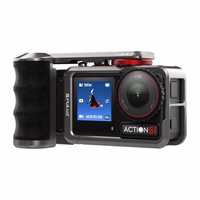 Metāla aizsargmaciņš ar Puluz rokturi DJI Osmo Action 5 Pro / Action 4 / Action 3