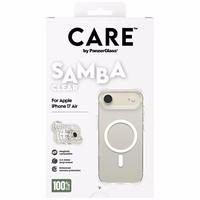 CARE by PanzerGlass Modes Samba apvalks ar baltu Magnētisko iPhone Air - Caurspīdīgs