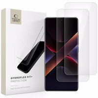 Tech-Protect Hydroflex Fit+2-Pack hidrogēla plēve priekš Xiaomi Redmi Note 14 Pro 5G / 14 Pro+ 5G / Poco X7 5G - Transparent