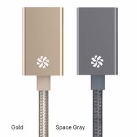 Kanex DuraBraid™ adapteris - USB-C to USB 3.0 type A Aluminium adapteris (Space Grey)