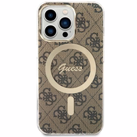 Guess GUHMP13LH4STW iPhone 13 Pro / 13 6.1" brūns/brūns cietais apvalks 4G MagSafe