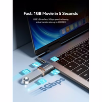 Adapteris Essager "HuntC" melns (In: MicroUSB / Out: Type-C)