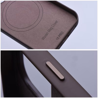 WOVEN MAG COVER vāciņš saderīgs ar MagSafe IPHONE 13 Pro - gaiši brūns