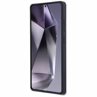 Karl Lagerfeld silikona dubulto galvu un apļa magnētiskais Samsung Galaxy S25 Ultra viedtālruņa apvalks melns