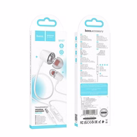 HOCO vadu austiņas Jack 3,5 mm ar mikrofonu M107 balta