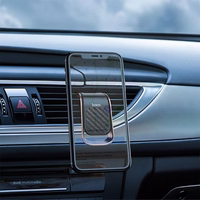 HOCO magnētiskais automašīnas turētājs gaisa ventilācijai CA74 melns metāla pelēks