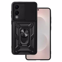 Viedtālruņa apvalks Slide Camera Armor Samsung Galaxy S25 Edge Melns