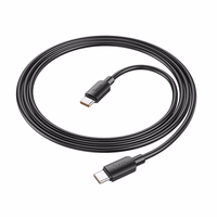 Kabelis USB C uz USB C Hoco PD 6A 100W 1 m X96 melns