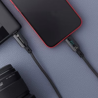 FORCELL F-ENERGY C276 kabelis Type C uz Lightning PD 3A 27W Digital 1,2 m melns