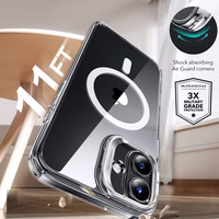 ESR Classic Hybrid Kickstand Halolock MagSafe Viedtālruņa apvalka komplekts + Aizsargstikls iPhone 16 Plus – caurspīdīgs