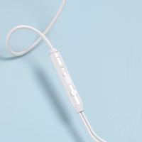 Dudao X3C ieliekamās vadu USB-C austiņas 1.2m - baltas