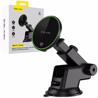 Blavec Car holder BHC-04A Qi2.2 25W magnetic with induction charging do szyby (BHC04A-MWIB) melns