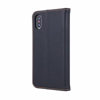 Genuine Leather Viedais Pro for iPhone 17 Air 6,6" melns