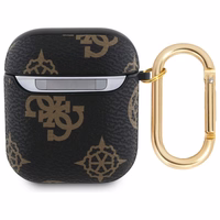 Guess GUA2PG4GPK AirPods 1/2 apvalks melns 4G Hook