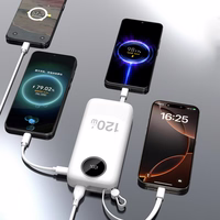 Dudao K13Pro 20000mAh portatīvais lādētājs ar iebūvētu kabeli - balta