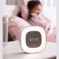Alarm clock with Night Light LED PURE FNL-03 BJORN balts square Forever Light