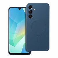 SILIKONA MAGNĒTISKAIS APVALKS saderīgs ar MagSafe priekš SAMSUNG A16 5G / A16 4G zils