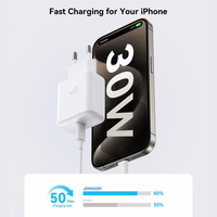 Joyroom JR-TCF24 USB-C PD 30W QC SFC tīkla lādētājs - balts + 1m USB-C kabelis